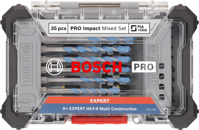 Juego mixto de impacto Bosch PRO de 35 piezas.